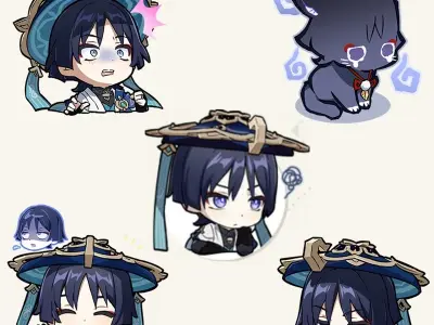 Top ảnh Wanderer chibi đẹp nhất dành cho fan Genshin