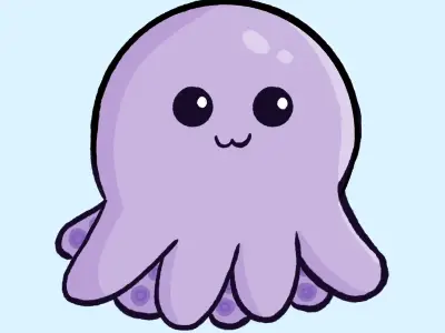 Tuyển tập chibi bạch tuộc dễ thương làm tan chảy trái tim
