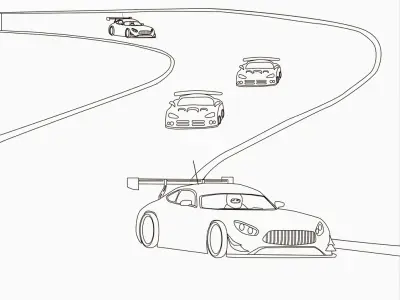 Bộ sưu tập tranh tô màu ô tô xe đua cực ngầu cho bé thỏa sức sáng tạo