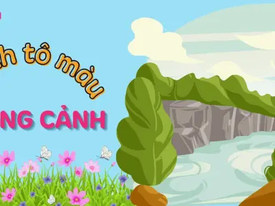 Bộ tranh tô màu phong cảnh mùa hè tuyệt đẹp giúp bé thỏa sức sáng tạo