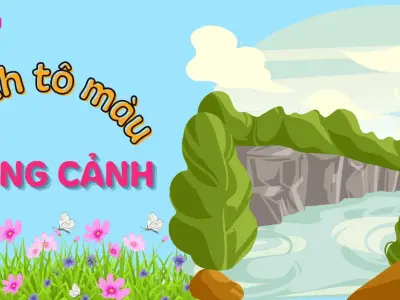 Tổng hợp 40 tranh tô màu phong cảnh miền núi giúp bé sáng tạo