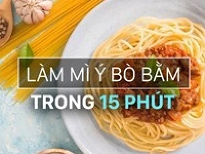 Hướng dẫn làm spaghetti sốt bò bằm chuẩn vị Ý đơn giản tại nhà